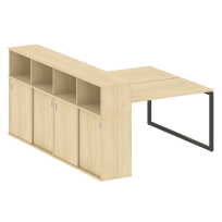 Metal System Quattro Р. ст. с шкафом-купе на О-образном м/к 40БО.РС-СШК-4.3 Т Акация/Антрацит металл 1810*2332*1098 Metal System Quattro Р. ст. с шкафом-купе на О-образном м/к 40БО.РС-СШК-4.3 Т Акация/Антрацит металл 1810*2332*1098