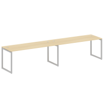 Metal System Quattro Р. ст. на 2 раб. места на О-образном м/к 40БО.СМ-2.5 Акация/Антрацит металл 3600*720*750 Metal System Quattro Р. ст. на 2 раб. места на О-образном м/к 40БО.СМ-2.5 Акация/Антрацит металл 3600*720*750