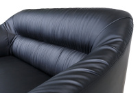 Двухместный диван Райт Вуд Euroforma / Экокожа Euroline / Черный 9100 / 1450×850×920 Двухместный диван Райт Вуд Euroforma / Экокожа Euroline / Черный 9100 / 1450×850×920