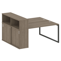 Metal System Quattro Р. ст. с шкафом-купе на О-образном м/к 40БО.РС-СШК-2.3 Т Акация/Антрацит металл 1810*1475*1098 Metal System Quattro Р. ст. с шкафом-купе на О-образном м/к 40БО.РС-СШК-2.3 Т Акация/Антрацит металл 1810*1475*1098