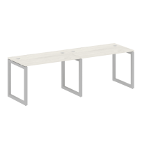 Metal System Quattro Р. ст. на 2 раб. места на О-образном м/к 50БО.СМ-2.2 Акация/Антрацит металл 2400*720*750 Metal System Quattro Р. ст. на 2 раб. места на О-образном м/к 50БО.СМ-2.2 Акация/Антрацит металл 2400*720*750