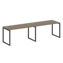 Metal System Quattro Р. ст. на 2 раб. места на О-образном м/к 40БО.СМ-2.3 Акация/Антрацит металл 2800*720*750 Metal System Quattro Р. ст. на 2 раб. места на О-образном м/к 40БО.СМ-2.3 Акация/Антрацит металл 2800*720*750