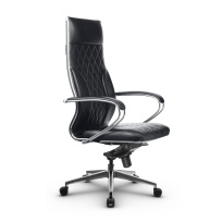 Кресло для руководителя Метта L 1c 44M/K_17839 Кожа перфорированная NewLeather – Черный Кресло для руководителя Метта L 1c 44M/K_17839 Кожа перфорированная NewLeather – Черный