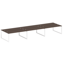 Metal System Quattro Р. ст. на 6 раб. места на О-образном м/к 50БО.СМ-6.5 Акация/Антрацит металл 5400*1475*750 Metal System Quattro Р. ст. на 6 раб. места на О-образном м/к 50БО.СМ-6.5 Акация/Антрацит металл 5400*1475*750