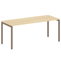 Metal System Quattro Стол офисный на П-образном м/к 40БП.СП-5 Вяз/Мокко металл 1800×720×750 Metal System Quattro Стол офисный на П-образном м/к 40БП.СП-5 Вяз/Мокко металл 1800×720×750