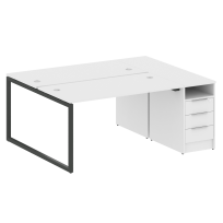 Metal System Quattro Р. ст. с тумбой на О-образном м/к 40БО.РС-СТП-2.3 Акация/Антрацит металл 1812*1475*750 Metal System Quattro Р. ст. с тумбой на О-образном м/к 40БО.РС-СТП-2.3 Акация/Антрацит металл 1812*1475*750