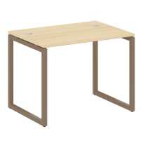 Metal System Quattro Стол офисный на О-образном м/к 40БО.СП-1 Вяз/Мокко металл 1000×720×750