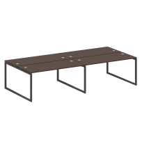 Metal System Quattro Р. ст. на 4 раб. места на О-образном м/к 40БО.СМ-4.4 Акация/Антрацит металл 3200*1475*750 Metal System Quattro Р. ст. на 4 раб. места на О-образном м/к 40БО.СМ-4.4 Акация/Антрацит металл 3200*1475*750