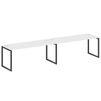 Metal System Quattro Р. ст. на 2 раб. места на О-образном м/к 40БО.СМ-2.5 Акация/Антрацит металл 3600*720*750 Metal System Quattro Р. ст. на 2 раб. места на О-образном м/к 40БО.СМ-2.5 Акация/Антрацит металл 3600*720*750