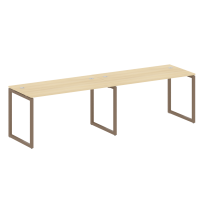 Metal System Quattro Р. ст. на 2 раб. места на О-образном м/к 40БО.СМ-2.3 Акация/Антрацит металл 2800*720*750 Metal System Quattro Р. ст. на 2 раб. места на О-образном м/к 40БО.СМ-2.3 Акация/Антрацит металл 2800*720*750