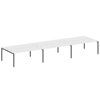 Metal System Quattro Р. ст. на 6 раб. места на П-образном м/к 40БП.СМ-6.5 Акация/Антрацит металл 5400*1475*750 Metal System Quattro Р. ст. на 6 раб. места на П-образном м/к 40БП.СМ-6.5 Акация/Антрацит металл 5400*1475*750