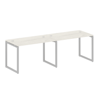 Metal System Quattro Р. ст. на 2 раб. места на О-образном м/к 40БО.СМ-2.2 Акация/Антрацит металл 2400*720*750 Metal System Quattro Р. ст. на 2 раб. места на О-образном м/к 40БО.СМ-2.2 Акация/Антрацит металл 2400*720*750
