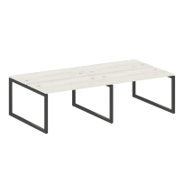 Metal System Quattro Р. ст. на 4 раб. места на О-образном м/к 50БО.СМ-4.3 Акация/Антрацит металл 2800*1475*750 Metal System Quattro Р. ст. на 4 раб. места на О-образном м/к 50БО.СМ-4.3 Акация/Антрацит металл 2800*1475*750