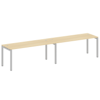 Metal System Quattro Р. ст. на 2 раб. места на П-образном м/к 50БП.СМ-2.5 Акация/Антрацит металл 3600*720*750 Metal System Quattro Р. ст. на 2 раб. места на П-образном м/к 50БП.СМ-2.5 Акация/Антрацит металл 3600*720*750
