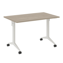 X-Pull Стол складной мобильный X.M-2.7 Тиквуд тёмный/Белый металл 1180×720×753