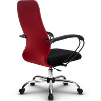 Кресло офисное Metta  SU-CP-10P (SU-СК130-10P) CH / Красный – Красный