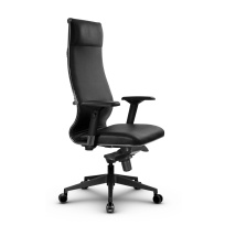 Кресло для руководителя Метта L 1c 42/4D_17840 Кожа перфорированная NewLeather – Черный Кресло для руководителя Метта L 1c 42/4D_17840 Кожа перфорированная NewLeather – Черный