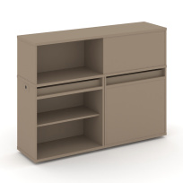 Estetica Набор №12. Тумба двойная+низкая надставка ES.NB.2N-12 Латте 1500×410×1135 Estetica Набор №12. Тумба двойная+низкая надставка ES.NB.2N-12 Латте 1500×410×1135