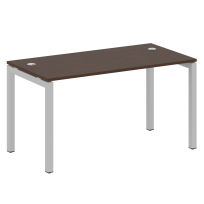 Metal System Quattro Стол офисный на П-образном м/к 50БП.СП-3 Вяз/Мокко металл 1400×720×750 Metal System Quattro Стол офисный на П-образном м/к 50БП.СП-3 Вяз/Мокко металл 1400×720×750