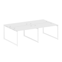Metal System Quattro Р. ст. на 4 раб. места на О-образном м/к 40БО.СМ-4.2 Акация/Антрацит металл 2400*1475*750 Metal System Quattro Р. ст. на 4 раб. места на О-образном м/к 40БО.СМ-4.2 Акация/Антрацит металл 2400*1475*750