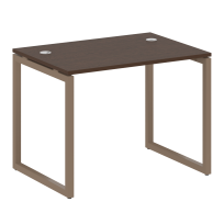 Metal System Quattro Стол офисный на О-образном м/к 40БО.СП-1 Вяз/Мокко металл 1000×720×750