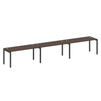 Metal System Quattro Р. ст. на 3 раб. места на П-образном м/к 50БП.СМ-3.4 Акация/Антрацит металл 4800*720*750 Metal System Quattro Р. ст. на 3 раб. места на П-образном м/к 50БП.СМ-3.4 Акация/Антрацит металл 4800*720*750