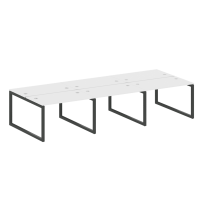 Metal System Quattro Р. ст. на 6 раб. места на О-образном м/к 50БО.СМ-6.2 Акация/Антрацит металл 3600*1475*750 Metal System Quattro Р. ст. на 6 раб. места на О-образном м/к 50БО.СМ-6.2 Акация/Антрацит металл 3600*1475*750