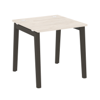 Onix Wood Стол офисный OW.SP-0.8 Дуб мали/Дуб светлый/Белый металл 780×800×750 Onix Wood Стол офисный OW.SP-0.8 Дуб мали/Дуб светлый/Белый металл 780×800×750
