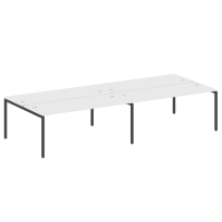 Metal System Quattro Р. ст. на 4 раб. места на П-образном м/к 40БП.СМ-4.5 Акация/Антрацит металл 3600*1475*750 Metal System Quattro Р. ст. на 4 раб. места на П-образном м/к 40БП.СМ-4.5 Акация/Антрацит металл 3600*1475*750