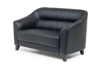 Двухместный диван Райт Вуд Euroforma / Экокожа Euroline / Черный 9100 / 1450×850×920 Двухместный диван Райт Вуд Euroforma / Экокожа Euroline / Черный 9100 / 1450×850×920