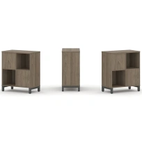 Стеллаж-перегородка двухсторонний низкий двухъярусный Style Project SN.NSD-221 Тиквуд Светлый/Металл Белый 754×400×881 Стеллаж-перегородка двухсторонний низкий двухъярусный Style Project SN.NSD-221 Тиквуд Светлый/Металл Белый 754×400×881