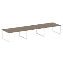 Metal System Quattro Перег. стол (3 столешницы) на О-оразном м/к 50БО.ПРГ-3.4 Акация/Антрацит металл 4800*1235*750 Metal System Quattro Перег. стол (3 столешницы) на О-оразном м/к 50БО.ПРГ-3.4 Акация/Антрацит металл 4800*1235*750