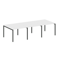 Metal System Quattro Перег. стол (3 столешницы) на П-оразном м/к 40БП.ПРГ-3.1 Акация/Антрацит металл 3000*1235*750 Metal System Quattro Перег. стол (3 столешницы) на П-оразном м/к 40БП.ПРГ-3.1 Акация/Антрацит металл 3000*1235*750