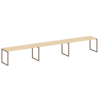 Metal System Quattro Р. ст. на 3 раб. места на О-образном м/к 40БО.СМ-3.5 Акация/Антрацит металл 5400*720*750 Metal System Quattro Р. ст. на 3 раб. места на О-образном м/к 40БО.СМ-3.5 Акация/Антрацит металл 5400*720*750