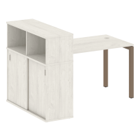 Metal System Quattro Стол офисный с шкафом-купе на П-образном м/к 50БП.РС-СШК-3.2 Т Вяз/Мокко металл 1610×1120×1098 Metal System Quattro Стол офисный с шкафом-купе на П-образном м/к 50БП.РС-СШК-3.2 Т Вяз/Мокко металл 1610×1120×1098