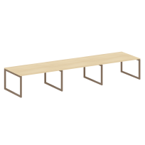 Metal System Quattro Перег. стол (3 столешницы) на О-оразном м/к 50БО.ПРГ-3.4 Акация/Антрацит металл 4800*1235*750 Metal System Quattro Перег. стол (3 столешницы) на О-оразном м/к 50БО.ПРГ-3.4 Акация/Антрацит металл 4800*1235*750
