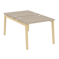 Onix Wood Рабочая станция OW.D.RS-2.1.8 Белый бриллиант/Дуб светлый/Белый металл 980*1635*750