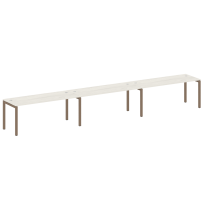 Metal System Quattro Р. ст. на 3 раб. места на П-образном м/к 50БП.СМ-3.5 Акация/Антрацит металл 5400*720*750 Metal System Quattro Р. ст. на 3 раб. места на П-образном м/к 50БП.СМ-3.5 Акация/Антрацит металл 5400*720*750