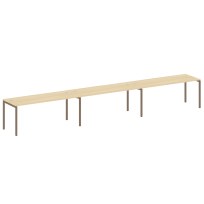Metal System Quattro Р. ст. на 3 раб. места на П-образном м/к 40БП.СМ-3.5 Акация/Антрацит металл 5400*720*750 Metal System Quattro Р. ст. на 3 раб. места на П-образном м/к 40БП.СМ-3.5 Акация/Антрацит металл 5400*720*750