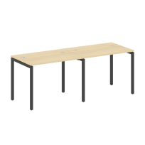 Metal System Quattro Р. ст. на 2 раб. места на П-образном м/к 40БП.СМ-2.1 Акация/Антрацит металл 2000*720*750 Metal System Quattro Р. ст. на 2 раб. места на П-образном м/к 40БП.СМ-2.1 Акация/Антрацит металл 2000*720*750