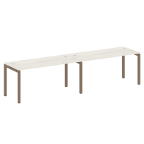 Metal System Quattro Р. ст. на 2 раб. места на П-образном м/к 50БП.СМ-2.4 Акация/Антрацит металл 3200*720*750 Metal System Quattro Р. ст. на 2 раб. места на П-образном м/к 50БП.СМ-2.4 Акация/Антрацит металл 3200*720*750