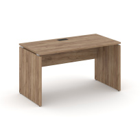 Стол офисный Style Project SN-D.SP-002 / Акация Лорка – Белый – Черная заглушка / 1180×600×750 Стол офисный Style Project SN-D.SP-002 / Акация Лорка – Белый – Черная заглушка / 1180×600×750