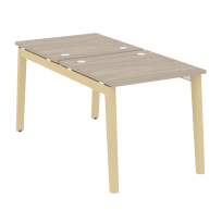 Onix Wood Рабочая станция OW.D.RS-2.0.8 Белый бриллиант/Дуб светлый/Белый металл 780*1635*750