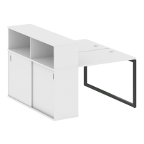 Metal System Quattro Р. ст. с шкафом-купе на О-образном м/к 40БО.РС-СШК-2.1 Т Акация/Антрацит металл 1410*1475*1098 Metal System Quattro Р. ст. с шкафом-купе на О-образном м/к 40БО.РС-СШК-2.1 Т Акация/Антрацит металл 1410*1475*1098