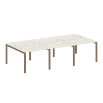 Metal System Quattro Р. ст. на 6 раб. места на П-образном м/к 50БП.СМ-6.1 Акация/Антрацит металл 3000*1475*750 Metal System Quattro Р. ст. на 6 раб. места на П-образном м/к 50БП.СМ-6.1 Акация/Антрацит металл 3000*1475*750