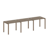 Metal System Р. ст. на 3 раб. места на П-образном м/к БП.СМ-3.1 Акация/Антрацит металл 3000*720*750 Metal System Р. ст. на 3 раб. места на П-образном м/к БП.СМ-3.1 Акация/Антрацит металл 3000*720*750