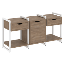 Loft Тумба на регулируемых опорах наборная. Вариант №6 VR.L-TN-6.O Тиквуд тёмный/Чёрный металл 1440×460×719 Loft Тумба на регулируемых опорах наборная. Вариант №6 VR.L-TN-6.O Тиквуд тёмный/Чёрный металл 1440×460×719