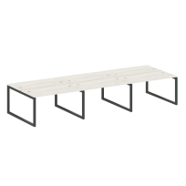 Metal System Quattro Р. ст. на 6 раб. места на О-образном м/к 50БО.СМ-6.3 Акация/Антрацит металл 4200*1475*750 Metal System Quattro Р. ст. на 6 раб. места на О-образном м/к 50БО.СМ-6.3 Акация/Антрацит металл 4200*1475*750