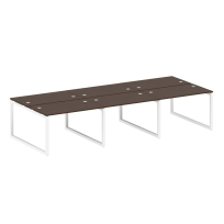 Metal System Quattro Р. ст. на 6 раб. места на О-образном м/к 50БО.СМ-6.2 Акация/Антрацит металл 3600*1475*750 Metal System Quattro Р. ст. на 6 раб. места на О-образном м/к 50БО.СМ-6.2 Акация/Антрацит металл 3600*1475*750