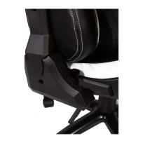 Кресло игровое NORDEN Lotus PRO carbon / черно - красная экокожа/ стальная крестовина